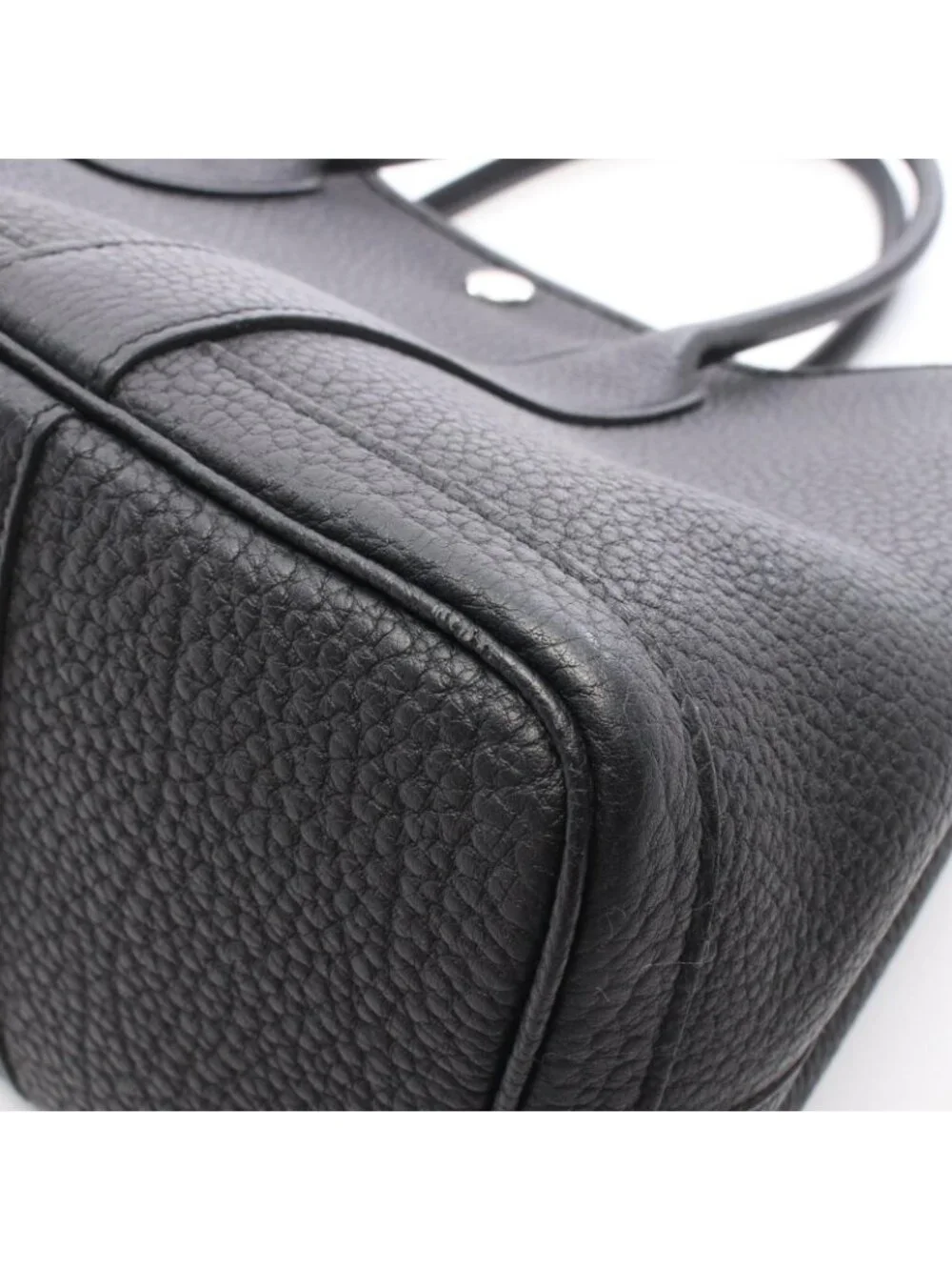 Hermes Tote Garden Party PM Black Leather